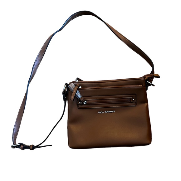 New AUTHENTIC Dana Buchman Leather Crossbody purse - Picture 1 of 7